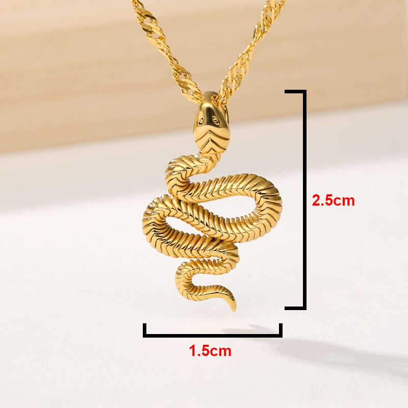 Snake Pendant Necklace