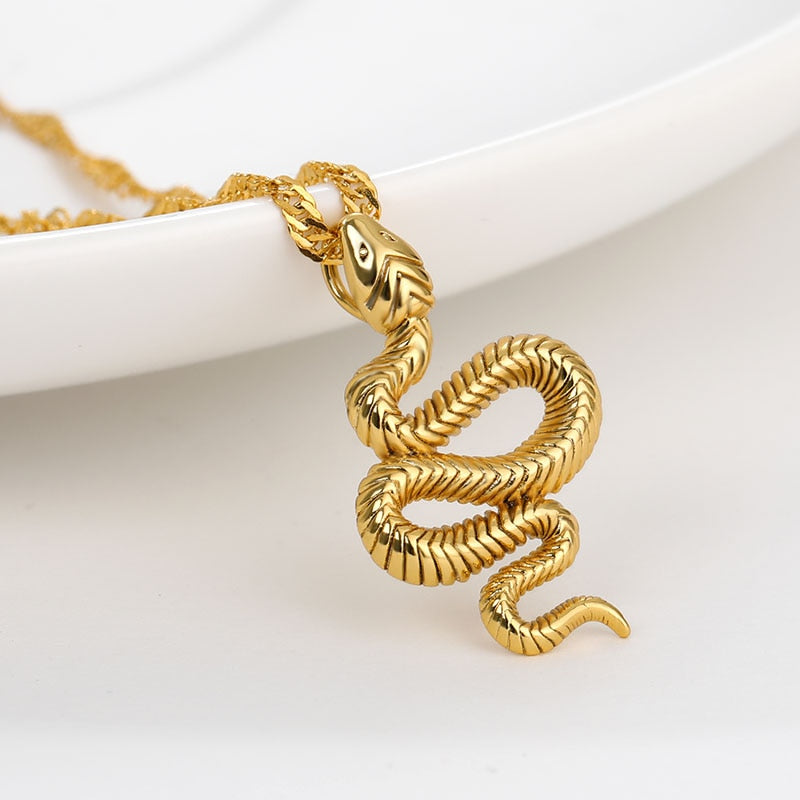 Snake Pendant Necklace