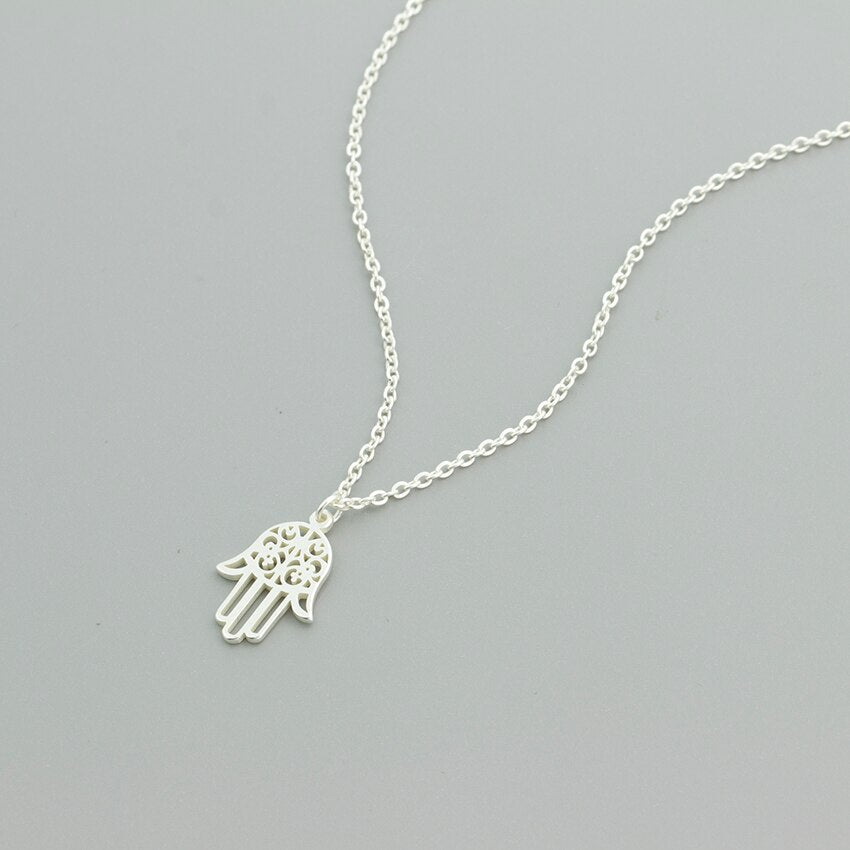 Hamsa Hand Pendant Necklace