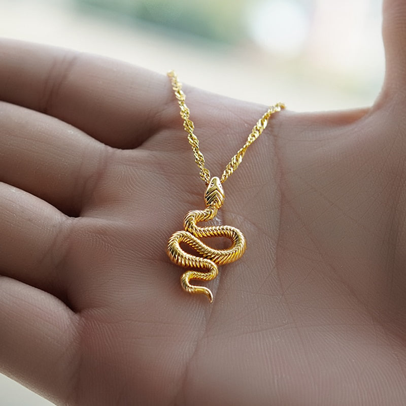 Snake Pendant Necklace