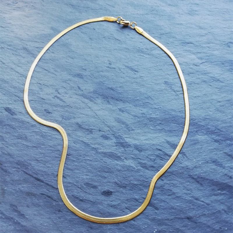 Snake Bone Chain Necklace