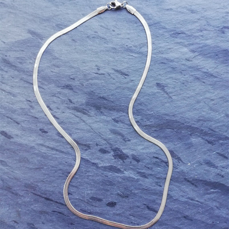 Snake Bone Chain Necklace